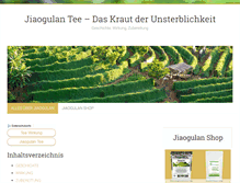 Tablet Screenshot of jiaogulan-tee.org